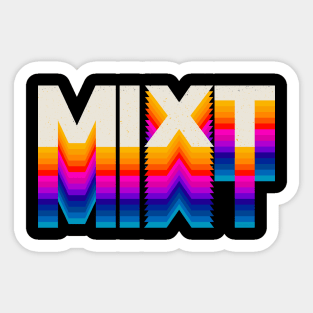 4 Letter Words - Mixt Sticker